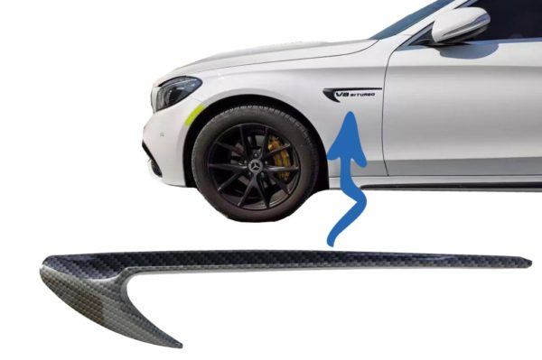 Sideskjermventiler Trim Wing passer for Mercedes C-Klasse W205 S205 E-Klasse W213 S213 Carbon Look Edition |