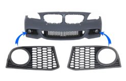 Sidegitter Tåkelys Deksler Venstre / Høyre egnet for BMW 5-serie F10 F11 (2010-up) Kun M-Technik Design Støtfanger