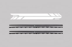 Sideskjørt med sidedekaler Klistremerke Vinyl Hvit egnet for VW Golf 7 VII Hatchback (2013-2017) GTI Design