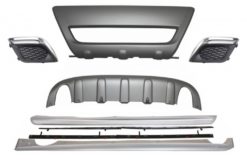 Sideskjørt med glideplater Off Road og tåkelys Luftkanaldeksler egnet for Volvo XC60 (2008-2013) R-Design