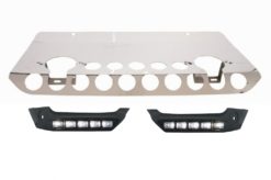 Skid Plate Off Road-pakke under kjørebeskyttelse med DRL-lys egnet for Mercedes G-klasse W463 (1989-2017)