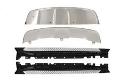Skidplater Off Road med løpebrett Sidetrinn som passer for BMW X6 E71 (2008-2014) rustfritt stål