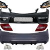 Komplett stylingsett A-Design facelift C63 - Mercedes C-klasse W204