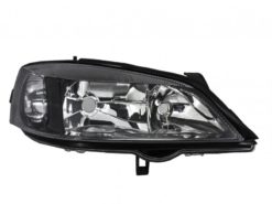 - Opel Astra G (1997-2004) erstatning høyre frontlykt svart bakgrunn 1216288