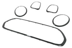 Alternative view of Surroundtrimsett Frontlykter Grille Baklys Dekker egnet for MINI III F55/F56 Hatchback F57 Cabriolet (2014-up) Piano Black
