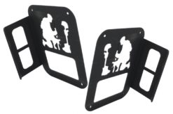 Alternative view of Baklykt Lighting Guard Cover Trim egnet for JEEP JK (2007-2017) Army Soldier Design