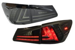 Baklykter Full LED egnet for LEXUS IS XE20 (2006-2012) Light Bar Facelift Ny XE30 Smoke