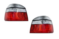Baklys Lampe som passer til VW Golf 3 III 91-98 Rød/Krystall Halogen