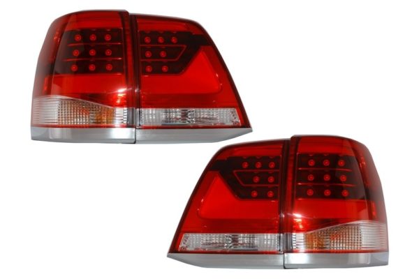 Baklys Led egnet for TOYOTA Land Cruiser FJ200 J200 (2007-2015) Red Clear Light Bar Design |