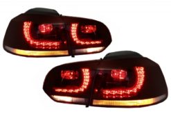 Baklykter LED egnet for VW Golf 6 VI (2008-2013) R20 GTI Cherry Red Clear Design DEPO