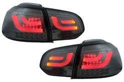 Baklykter LED egnet for VW Golf 6 VI (2008-2013) Tube Light Bar Smoke Grey