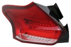 Alternative view of Baklykter egnet for Ford Focus MK 3 Hatchback Facelift (2015-2018) Full LED-BAR med flytende dynamiske sekvensielle svinglys, rød hvit
