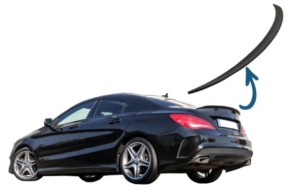 Bagasjeromslokk Spoiler egnet for Mercedes CLA C117 W117 (2013-2018) Matt Svart