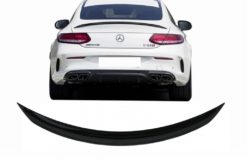 Trunk Boot Spoiler egnet for Mercedes C-Class Coupe C205 (2014-2019) Piano Black