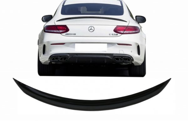 Trunk Boot Spoiler egnet for Mercedes C-Class Coupe C205 (2014-2019) Piano Black |