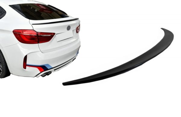 Trunk Boot Spoiler egnet for BMW X6 F16 (2015-Up) Sport Design Piano Black