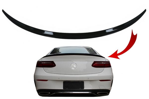 Trunk Boot Spoiler egnet for Mercedes E-Class C238 Coupe (2016-up) Piano Black