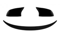 Bagasjeromsstøvelspoiler med speildeksler egnet for BMW X6 F16 (2015-2019) Sport Performance Design Piano Black