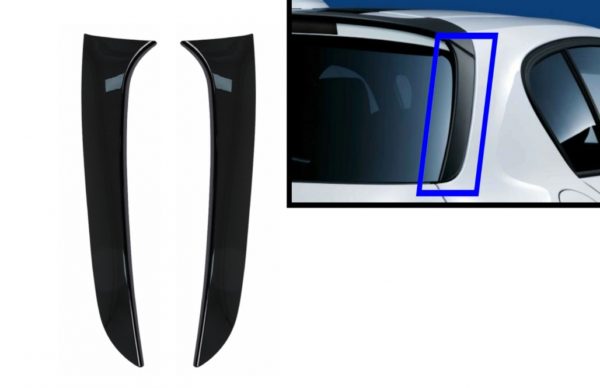 Bagasjerom bakvindusfinnespoiler egnet for BMW 1 Series F20 F21 (2011-2019) Piano Black