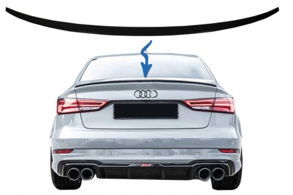 Bagasjeromsspoiler passende for Audi A3 8V Sedan (2013-Up) Piano Black