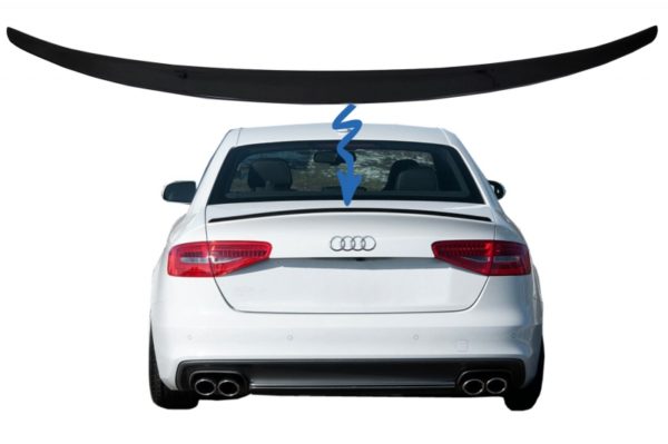 Bagasjeromsspoiler passende for Audi A4 B8 Sedan (2008-2015) Piano Black |