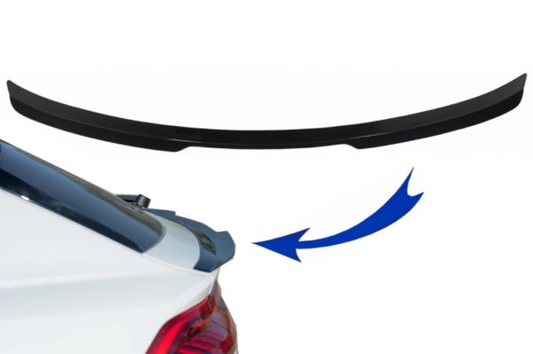 Trunk Spoiler passende for Audi Q8 SUV (2018-up) Sport Design Piano Black