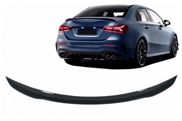 Bagasjeromsspoiler passende for Mercedes A-Klasse Sedan V177 (2018-up) A45 Design Piano Black