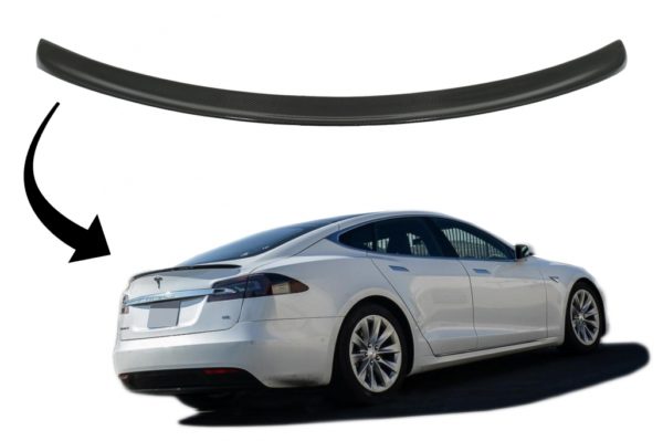 Trunk Spoiler egnet for Tesla Model S (2012-up) Real Carbon |