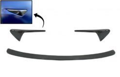 Bagasjeromspoiler med blinklysdeksler Sidemarkører egnet for Tesla Model S (10.2016-up) Real Carbon