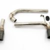 Doble doble eksossystemer svarte lyddemperspisser egnet for BMW 3-serie F30 F31 (2011-2018) M3 M Sport Design |
