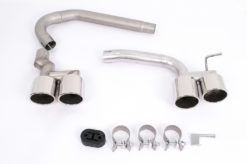 Doble doble eksossystemer lyddemperspisser egnet for BMW 3-serie F30 F31 (2011-2018) M3 M Sport Design