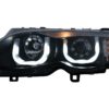 U LED Angel Eyes frontlykter egnet for BMW 3-serie E46 Facelift Limousine Touring (2001-2005) Svart |