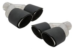 Universal karbonfiber eksospottespisser Polert utseende Innløp 6,1 cm