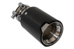 Universal eksospottespiss karbonfiber blank finish innløp 6,3 cm/2,48 tommer