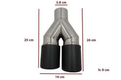 Alternative view of Universal eksospottespiss Carbon Fiber Matt Finish Venstre Side