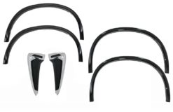 Hjulbuer Fender Flares egnet for BMW X5 F15 (2014+) og Sideventiler Fender Grilles Luftkanaler M-Design Piano Black