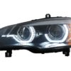 Xenon Frontlykter Angel Eyes 3D Dual Halo Felger LED DRL egnet for BMW X5 E70 (2007-2010) Svart |