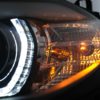 Xenon Frontlykter Angel Eyes 3D Dual Halo Felger LED DRL egnet for BMW X5 E70 (2007-2010) Svart |