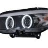 Xenon Frontlykter CCFL Angel Eyes egnet for BMW X5 E53 (11.2003-2006) Svart | Xenon Frontlykter CCFL Angel Eyes egnet for BMW X5 E53 (11.2003-2006) Svart |