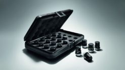 Hjulmuttere - blank svart finish